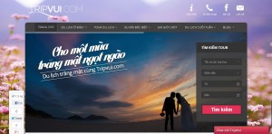 Tripvui.com: trang web đặt tour du lịch online do Sutunam phát triển trên WordPress